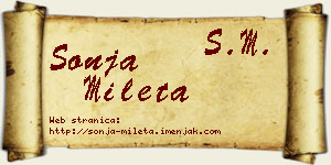 Sonja Mileta vizit kartica